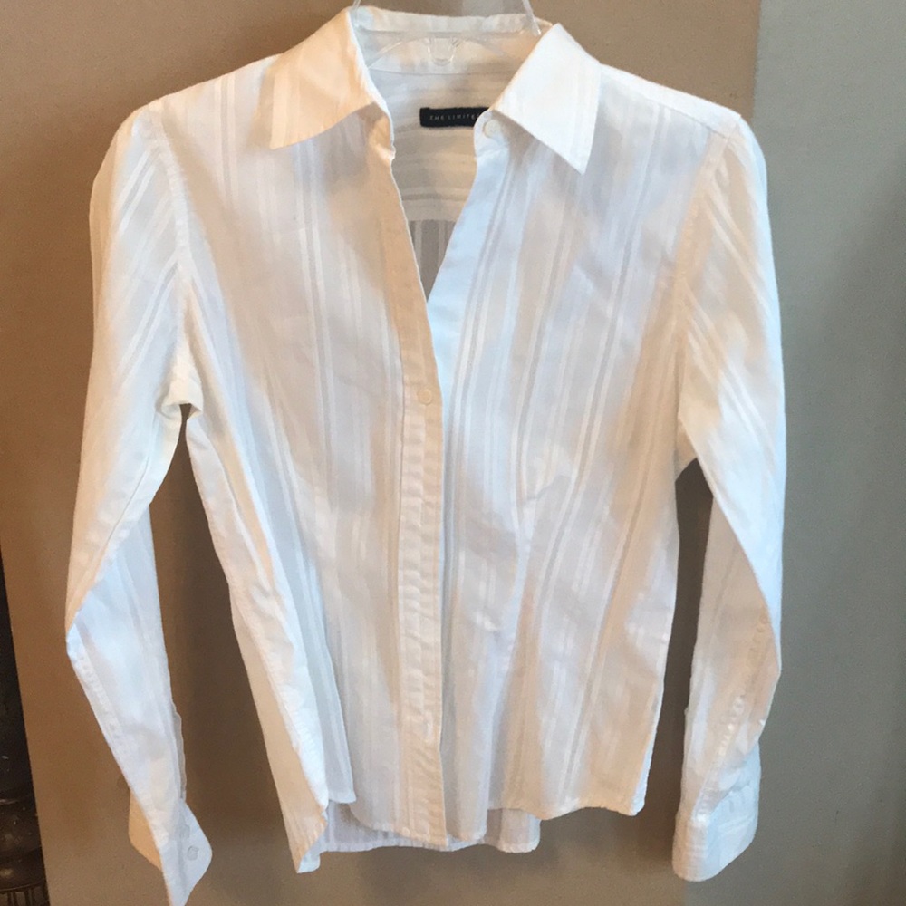 White button up top.